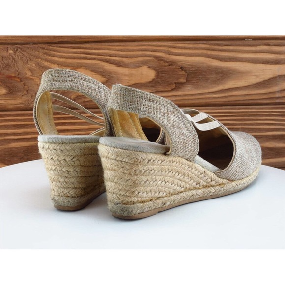 GNWflex Size‎ 7 Slingback Heel Beige Synthetic M Width Morgan - Picture 6 of 10